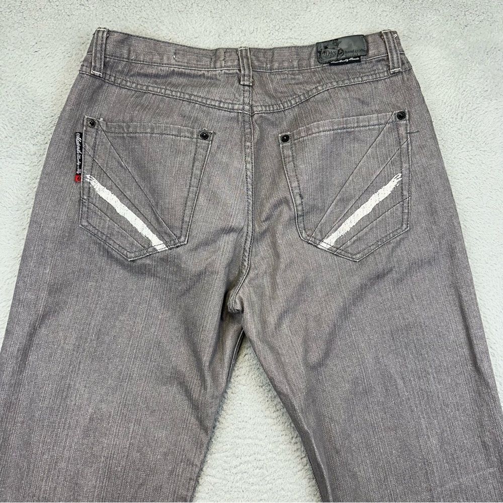 Akademiks Jeans Mens 38 Gray True Fit Lot 009 Straight Denim Grunge 34x31 - Picture 6 of 16